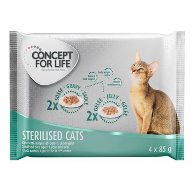 Concept for Life probna pakiranja - 4 x 85 g Sterilised
