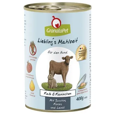 GranataPet Lievelingsmaaltijd Probeerpakket - 12 x 400 g