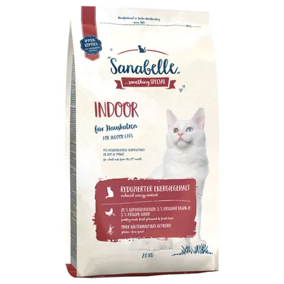 Sanabelle Indoor для домашних кошек, с пониженным содержанием энергии, 20% мясо птицы, 5% свежая рыба и печень, без злаков с глютеном. Для взрослых кошек от 12 месяцев, упаковка 2 кг. Sanabelle Indoor для домашних кошек, с пониженным содержанием энергии, 20% мясо птицы, 5% свежая рыба и печень, без злаков с глютеном. Для взрослых кошек от 12 месяцев, упаковка 2 кг.