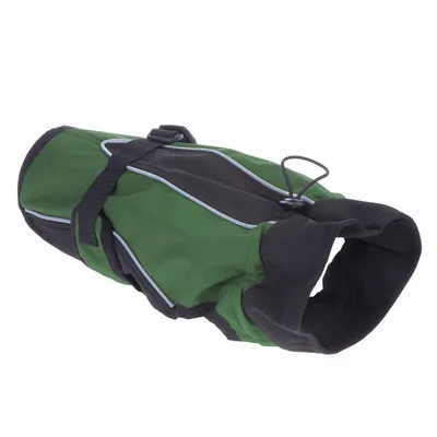 Kabátek pro psy Softshell - cca 62 cm délka zad - zelený