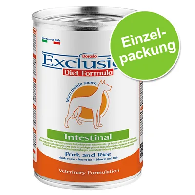 Dorado Exclusive Diet Formula Intestinal, Schwein und Reis, Mono Protein Source, Einzelpackung, Produkt aus Italien.