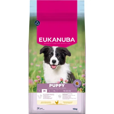 Eukanuba Premium Nutrition Puppy Medium Breed kana - säästöpakkaus: 2 x 3 kg