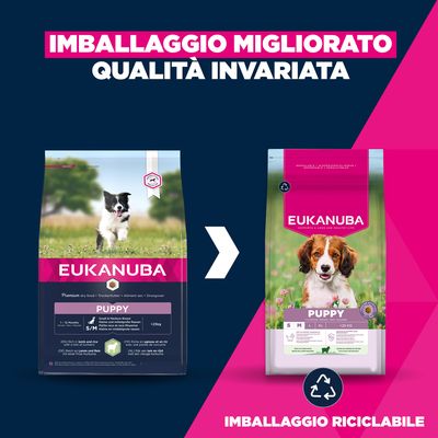 Eukanuba Premium Nutrition Puppy Small & Medium Breed Agnello & Riso