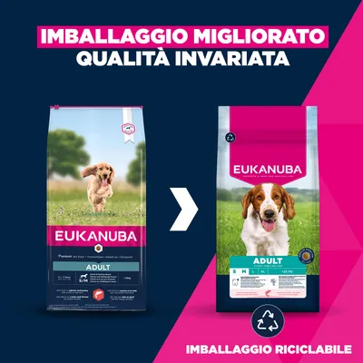 Eukanuba Premium Nutrition Adult Small & Medium Breed Salmone - 12 kg