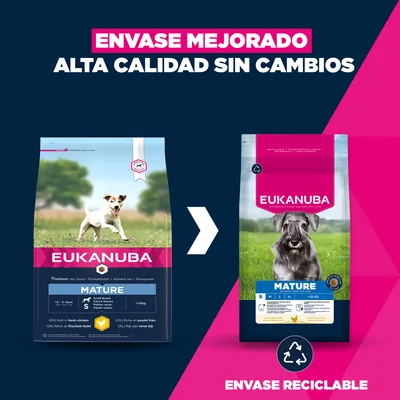 Eukanuba Premium Nutrition Mature Small Breed pollo - Pack % - 2 x 3 kg