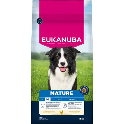 Eukanuba Premium Nutrition Mature Medium Breed csirke - 2 x 15 kg