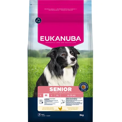 Eukanuba Premium Nutrition Senior Medium Breed Chicken - 15 kg