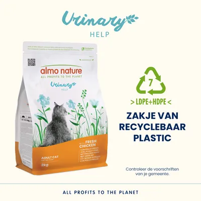 Almo Nature Functioneel Urinary Help Verse Kip Kattenvoer - Dubbelpak: 2 x 2 kg