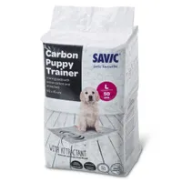 Savic Puppy Trainer Pads med aktivt kol - Large: L 60 x B 45 cm, 50 st