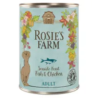 Sparpaket Rosie's Farm Adult 24 x 400 g  - Fisch & Huhn 