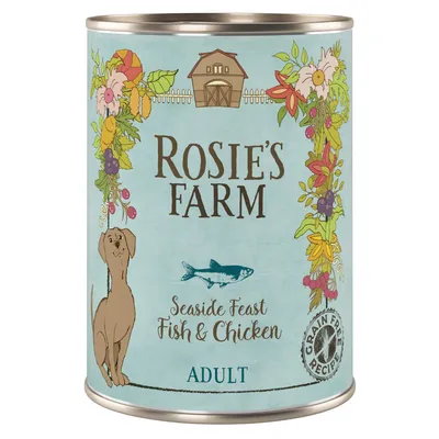 Sparpaket Rosie's Farm Adult 24 x 400 g  - Fisch & Huhn 