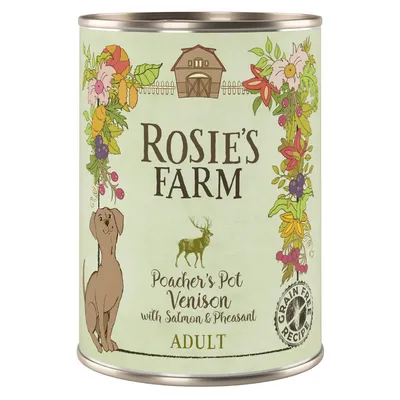 Sparpaket Rosie's Farm Adult 24 x 400 g  - Wild & Fasan mit Lachs