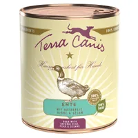 Lot Terra Canis 18 x 800 g pour chien - canard avec riz nature, betterave, poire & sésame