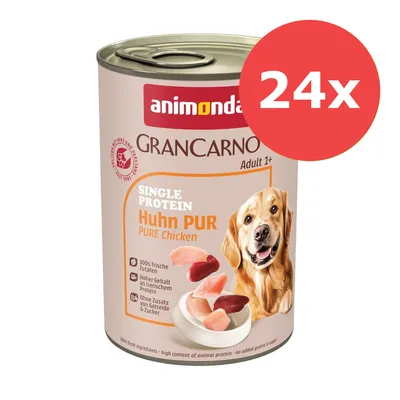Sparpaket animonda GranCarno Adult Single Protein 24 x 400 g - Rind Pur