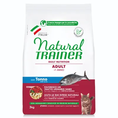 Posebna cijena! 3 kg Natural Trainer Adult + 4 x 85 g odgov. mokra hrana Posebna cijena! 3 kg Natural Trainer Adult + 4 x 85 g odgov. mokra hrana