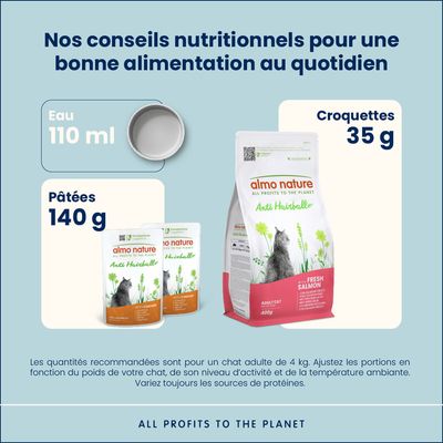 Almo Nature Holistic Anti Hairball 70 g pour chat