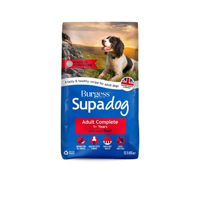 Burgess Supadog Adult Complete with Tasty Beef Multibuy: 2 x 12.5kg