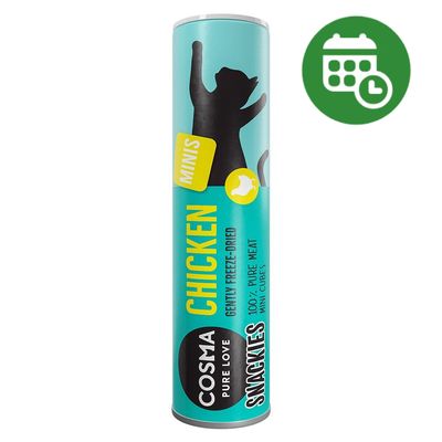 30% reducere! 2 x 26 g Cosma Snackies Minis Pui