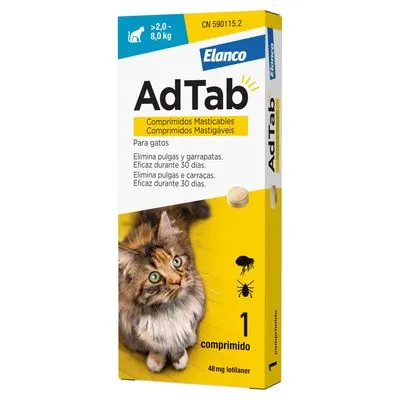 AdTab Comprimés à mâcher pour chat (2 à 8 kg) - 1 boîte