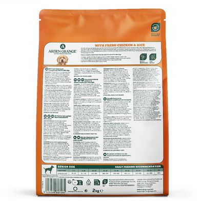 Arden Grange Daily 7+ Senior with Fresh Chicken & Rice - 2kg