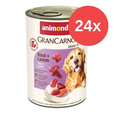 animonda GranCarno Original Senior 2 x 12 ks (24 x 400 g) - hovězí a jehněčí