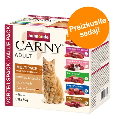 Animonda Carny Adult multipack, 8 x 85 g. Okusi: multifleisch-cocktail, govedina, puran in kozice, govedina in noje, govedina in pegatka, govedina in kenguru. Preizkusite sedaj! Animonda Carny Adult multipack, 8 x 85 g. Okusi: multifleisch-cocktail, govedina, puran in kozice, govedina in noje, govedina in pegatka, govedina in kenguru. Preizkusite sedaj!
