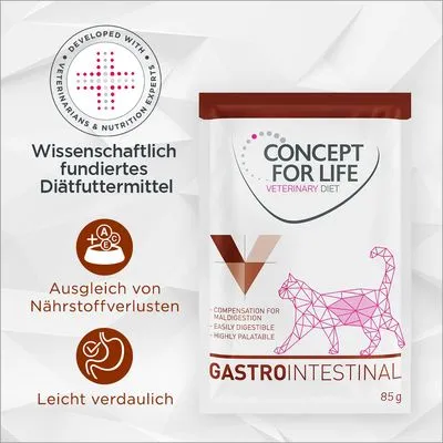 Concept for Life Veterinary Diet Gastro Intestinal Kattenvoer - 48 x 85 g