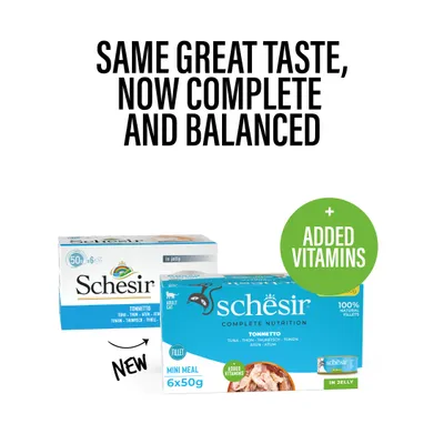 Schesir Complete Nutrition Fillet in Jelly 6 x 50g in Cans - Tuna with Sea Bream