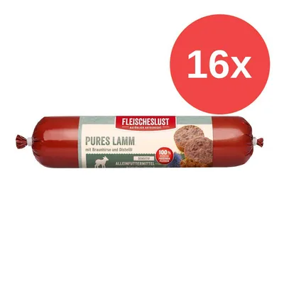Výhodné balení Fleischeslust Sensitiv 16 ks (16 x 400 g) - čisté jehněčí s bramborami