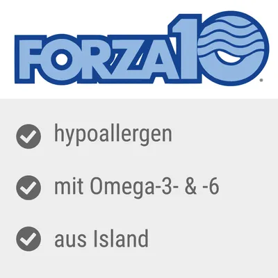 Forza10. Hypoallergen, mit Omega-3- und -6-Fettsäuren, aus Island.