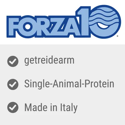 Forza10. Getreidearm, Single-Animal-Protein, Made in Italy.