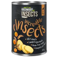 Greenwoods Insects Insecten met Aardappel en Wortel Hondenvoer 24 x 375 g
