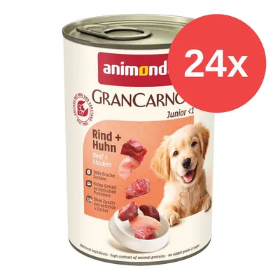 animonda GranCarno Original Junior, 24 x 400 g - Wołowina i kurczak