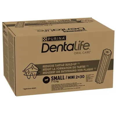 PURINA Dentalife snack napi fogápoláshoz kis termetű kutyáknak (7-12 kg) - 30 db (10 x 49 g)