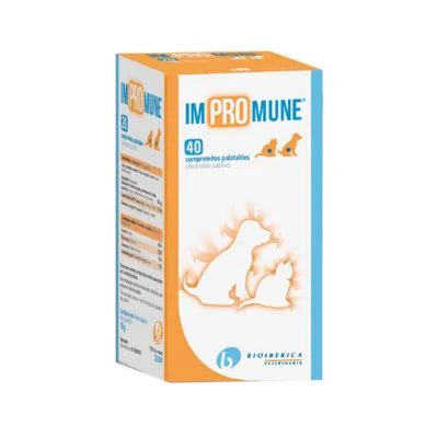 IMPROMUNE potenciador del sistema inmunitario para mascotas - 40 comprimidos