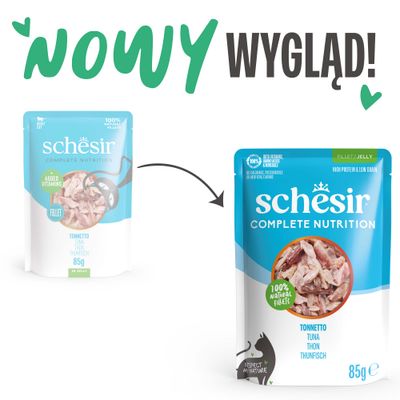Schesir Complete Nutrition filet w galarecie, 6 x 85 g w saszetce