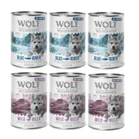 Pachet economic: Little Wolf of Wilderness 12 x 400 g - Pachet mixt