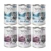 Wolf of Wilderness Junior 12 x 400 g umido per cane Mix: Pollo & Salmone, Anatra & Vitello