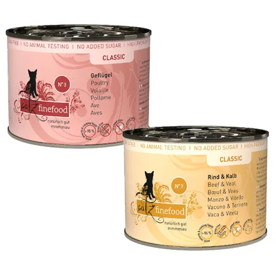 Korzystny zestaw catz finefood, 12 x 200 g - Zestaw mieszany IV