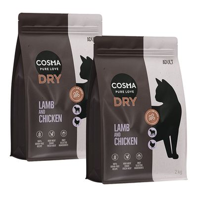 Cosma agneau, poulet pour chat - 2 kg