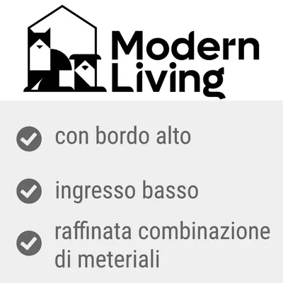 Modern Living. con bordo alto, ingresso basso, raffinata combinazione di meteriali