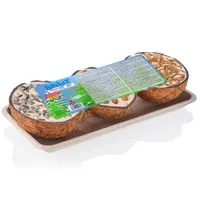 Lillebro Coconut Shells with Bird Food - 3 Shells