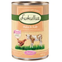 Lukullus Junior csirke & borjú - 6 x 400 g