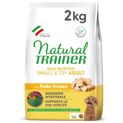 Natural Trainer Adult Small & Toy con pollo - Set%: 2 x 2 kg