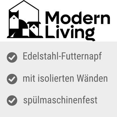 Modern Living Doppelwandiger Premium-Napf Lhasa - 400 ml, Ø 13 cm
