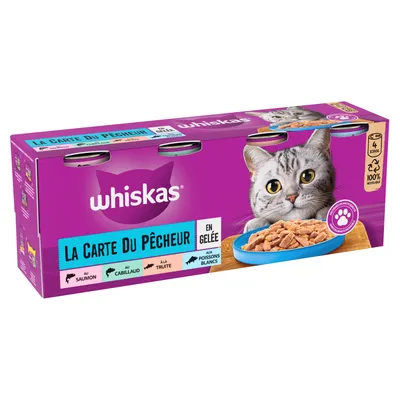Whiskas La Carte 12 x 390 / 400 g - La Carte du Pêcheur en gelée (12 x 390 g)