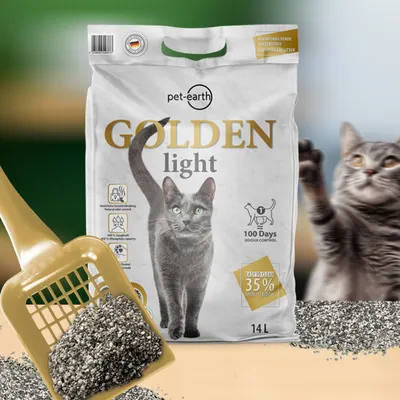Golden Light постелка за котешка тоалетна - 14 л