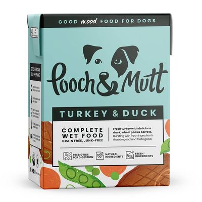Pooch and Mutt Wet Dog Food - Turkey & Duck 12 x 375g