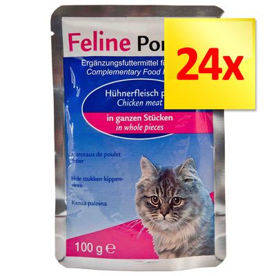 Lot 4 saveurs Feline Porta 21 24 x 100 g lot 4 saveurs