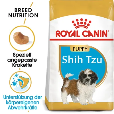 Royal Canin Puppy Shih Tzu. Speziell angepasste Krokette. Unterstützung der körpereigenen Abwehrkräfte. Royal Canin Puppy Shih Tzu. Speziell angepasste Krokette. Unterstützung der körpereigenen Abwehrkräfte.